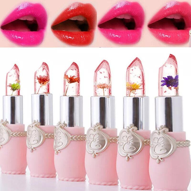 Flower Lipstick Color Jelly Transparent Magic Changing Lip Temperature Change Au