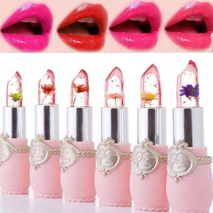 Flower Lipstick Color Jelly Transparent Magic Changing Lip Temperature Change Au