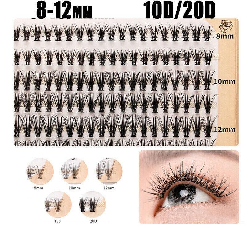 Volume Cluster Eyelash Extension Individual Russian False Mink Lashes C 10D/20D