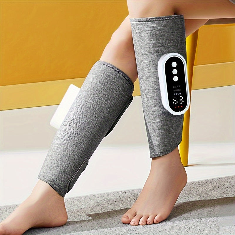 NNETM Cordless Air Compression Leg Massager with Heating Function(Grey)