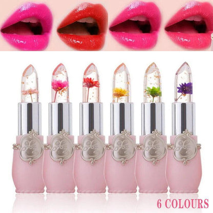 Flower Lipstick Color Jelly Transparent Magic Changing Lip Temperature Change Au