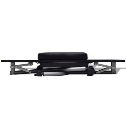NNEVL Folding Manicure Nail Table with Castors Black