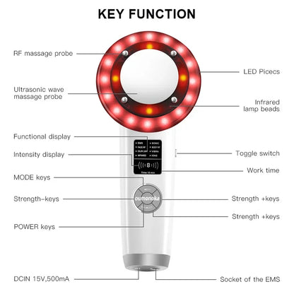 NNEOBA Portable Face Lifting Machine: Radiofrequency Skincare & Red Light Therapy