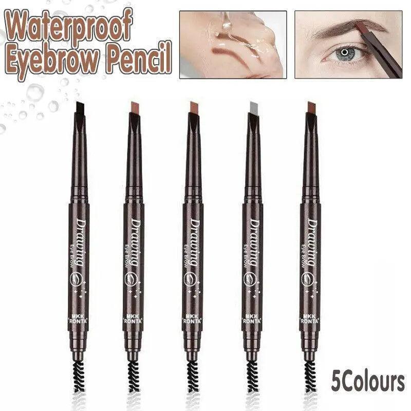 Waterproof Eyebrow Pencil Eye Brow Eyeliner Pen With Brush Makeup Cosmetic Tool