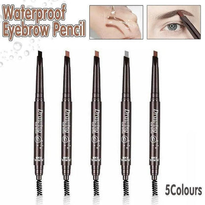 Waterproof Eyebrow Pencil Eye Brow Eyeliner Pen With Brush Makeup Cosmetic Tool