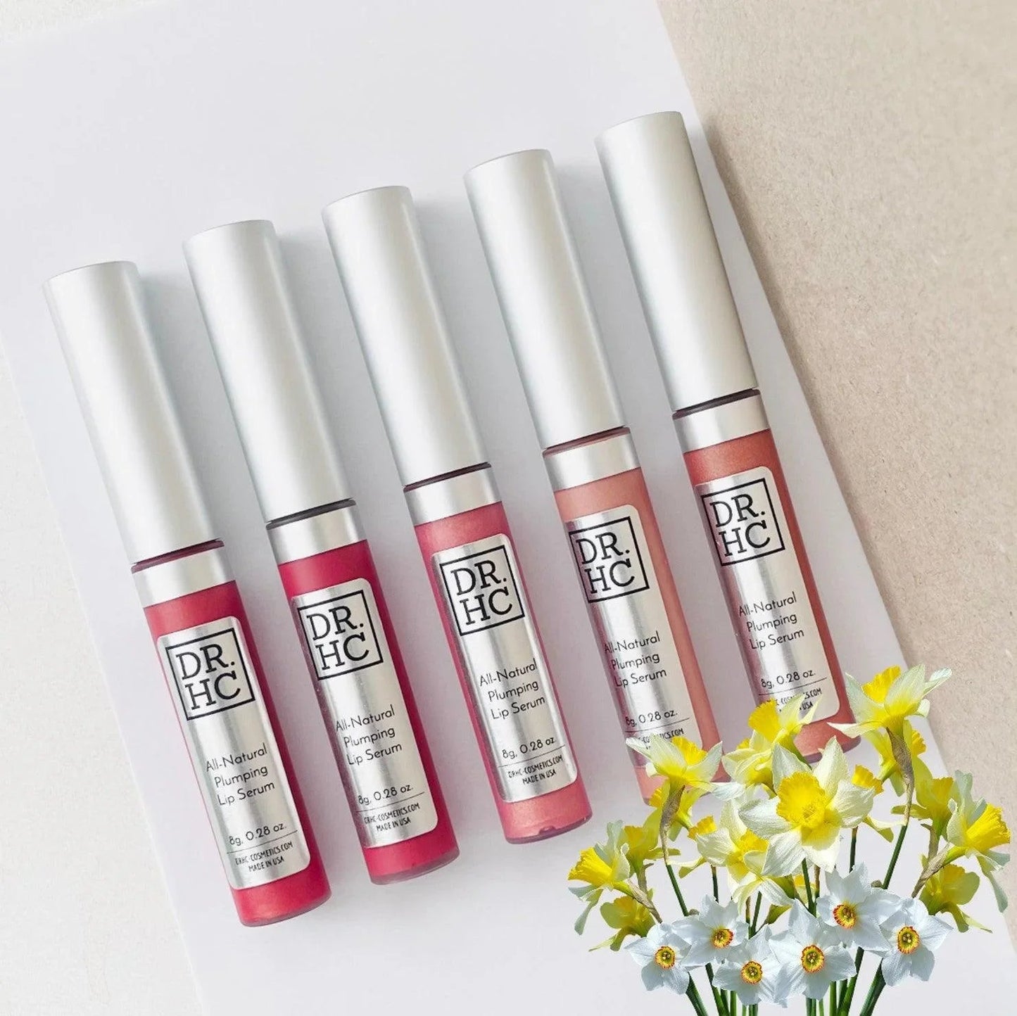 DR.HC All-Natural Plumping Lip Serum (5 Shades) (8g, 0.28oz.) (Plumping, Anti-pigmentation, Anti-aging, Hydrating...)