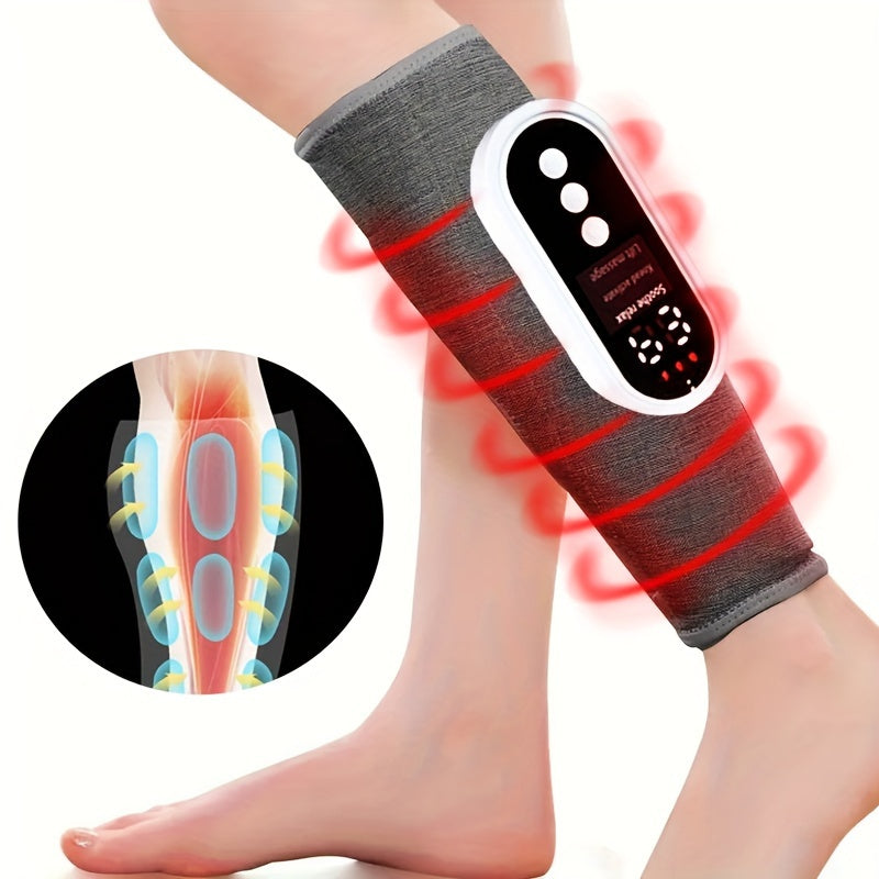 NNETM Cordless Air Compression Leg Massager with Heating Function(Grey)